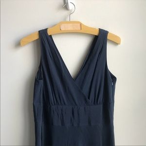 J. Crew 100% silk long dress | bridesmaid | navy